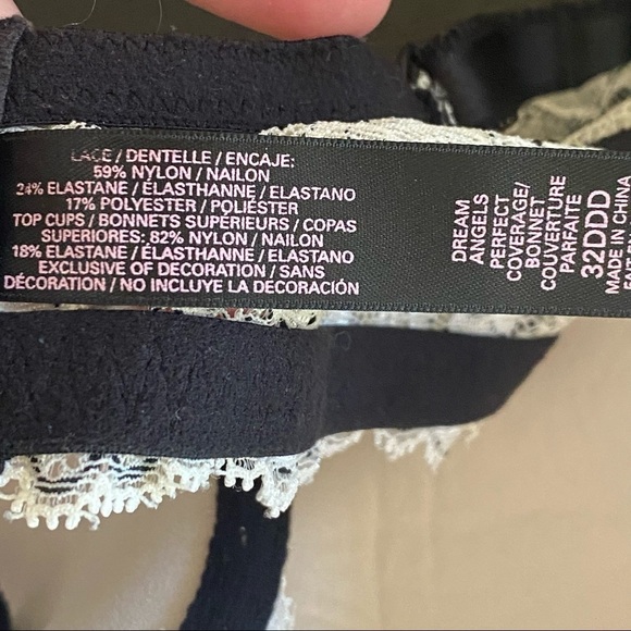 Victorias Secret Womens Size 32DDD Dream Angels Perfect Coverage Lace Bra - Picture 5 of 6